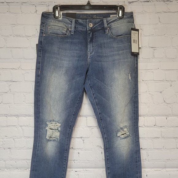 Mavi Alexa Ankle Mid Rise Women's Skinny Jeans Medium Washed - Size 28 - Picture 1 of 4